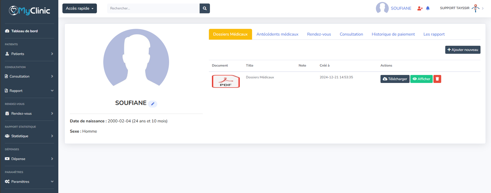 Image de création des patients